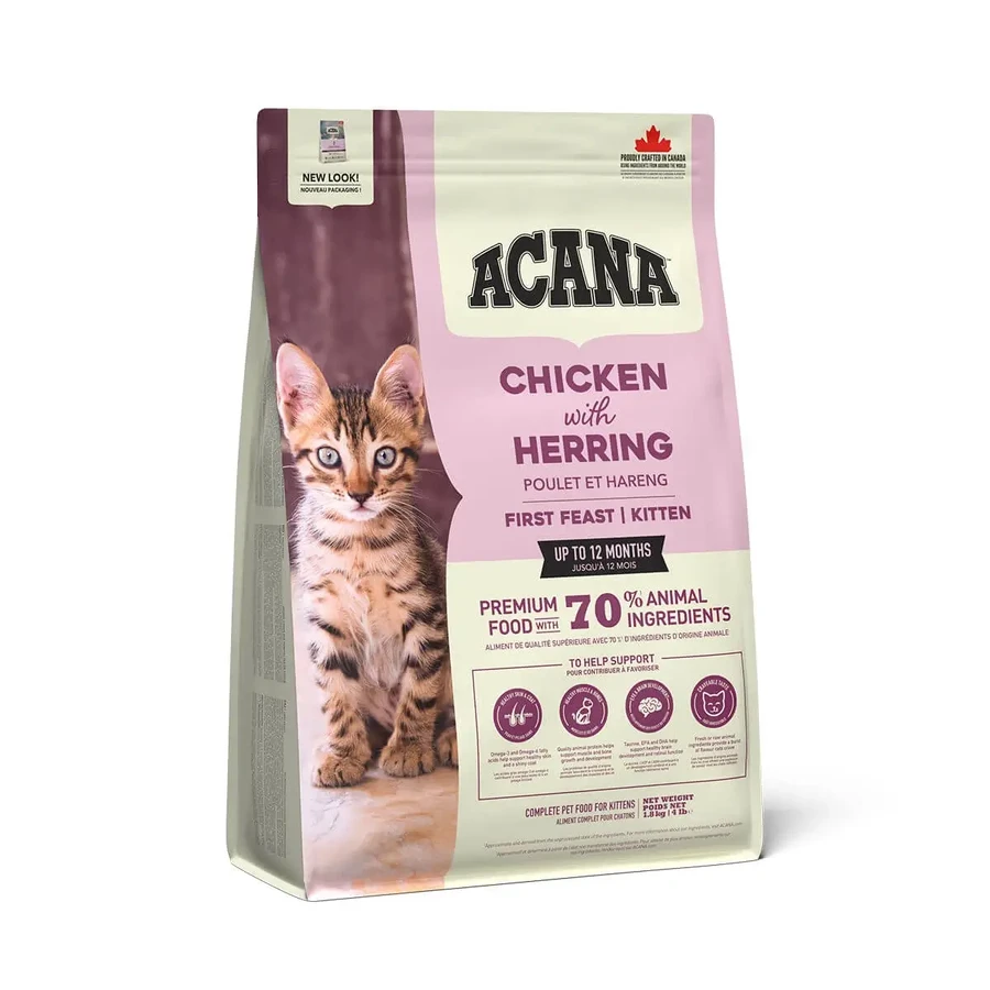 ACANA First Feast, Junior, сухий корм для котів молодшого віку, 1,8 кг: ціни та характеристики