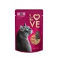 MY LOVE, Индейка, саше влажный корм для кошек, (в соусе), 85г
