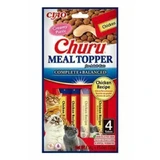 INABA Churu Churu Meal Topper, тунець і гребінці, пакетик, беззерновий тюбик для заохочення котів, (пюре), 56 г