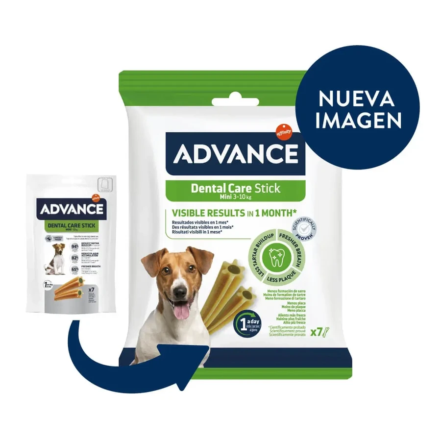ADVANCE Dental Care Stick Mini, XS-S, мішечок-заохочення для собак, чутливі зуби, 90 г: ціни та характеристики