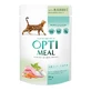 OPTIMEAL, Кролик з морквою, вологий корм для котів у пакетиках, шкіра та хутро, (в аспіді), 85г