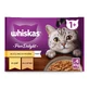 WHISKAS Pure Delight Selections Poultry, Chicken and Turkey, саше влажный корм для кошек, (в аспираторе), мультипак, 85г x 4