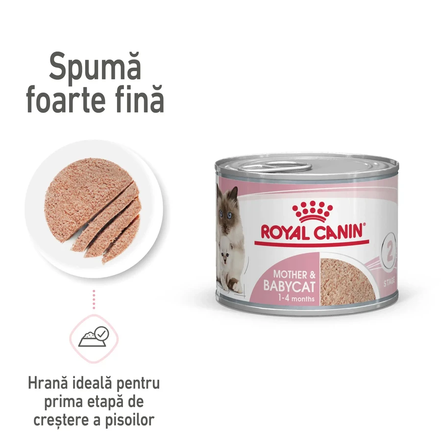 ROYAL CANIN Mother & BabyCat, влажный корм для кошек, мама и котенок, (мусс), 195 г.: цены и характеристики