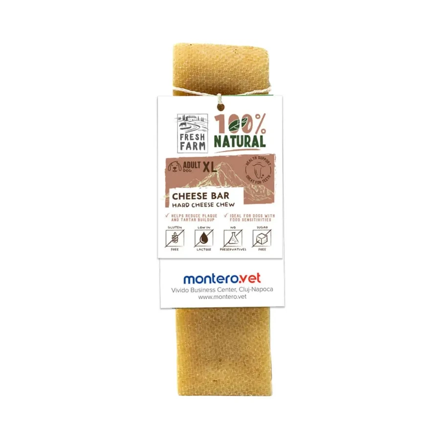 FRESH FARM Сырный батончик Лакомство для собак крупных пород, XL, сыр, беззерновые поощрения, 140 г: цены и характеристики