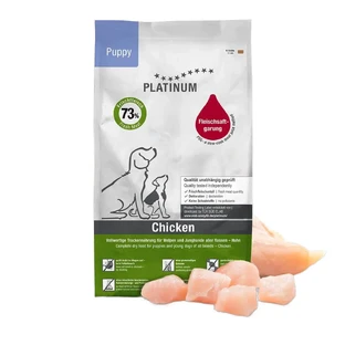PLATINUM Puppy, XS-XL, курица, сухой корм для собак младших возрастов, полувлажный, 5 кг