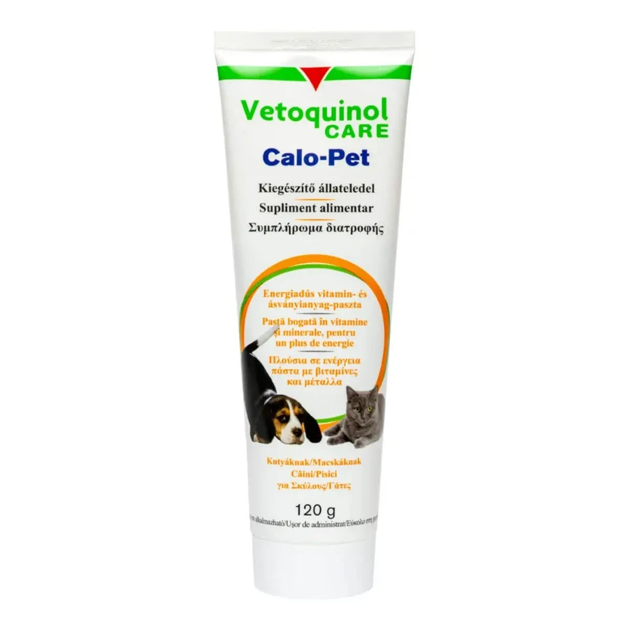 VETOQUINOL Calo-Pet, XS-M, полівітамінний відновлювальний засіб для собак та котів, пляшка, гель 120 г: ціни та характеристики