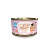 SCHESIR Baby Fillets, куряче філе та лосось, консерви беззернові вологі для котів молодшого віку (в супі), 70г