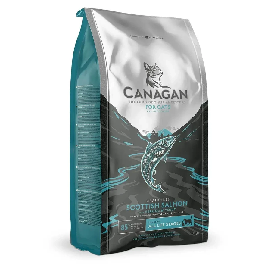 CANAGAN Scottish Salmon, лосось, беззерновий сухий корм для молодих та дорослих котів, 1,5 кг: ціни та характеристики