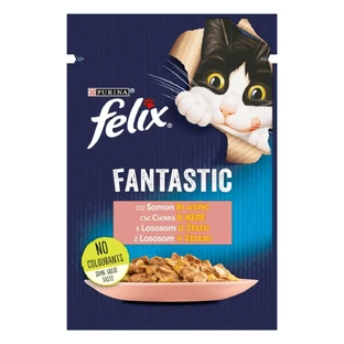 PURINA Felix Fantastic, Лосось, саше влажный корм для кошек, (в аспираторе), 85г