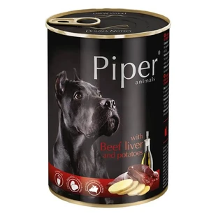 PIPER Animals, XS-XL, Яловича печінка з картоплею, консерви для вологих собак, беззернові, (в аскорбінці), 400г
