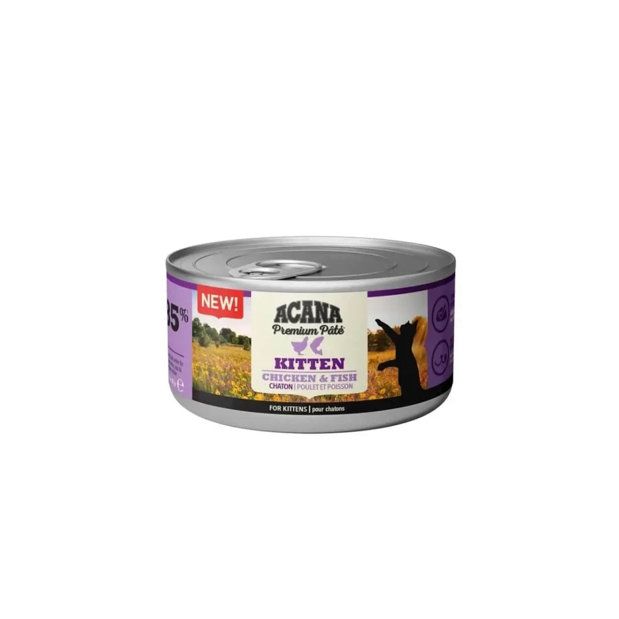 ACANA Premium Pate, Курка та риба, консерви беззернові вологі для котів молодшого віку, (паштет), 85г: ціни та характеристики