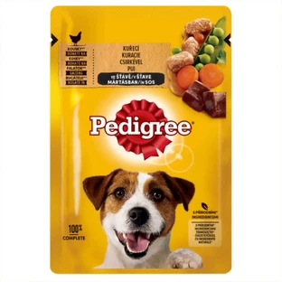 PEDIGREE, XS-XL, Курица с овощами, саше влажный корм для собак, (в соусе), 100 г