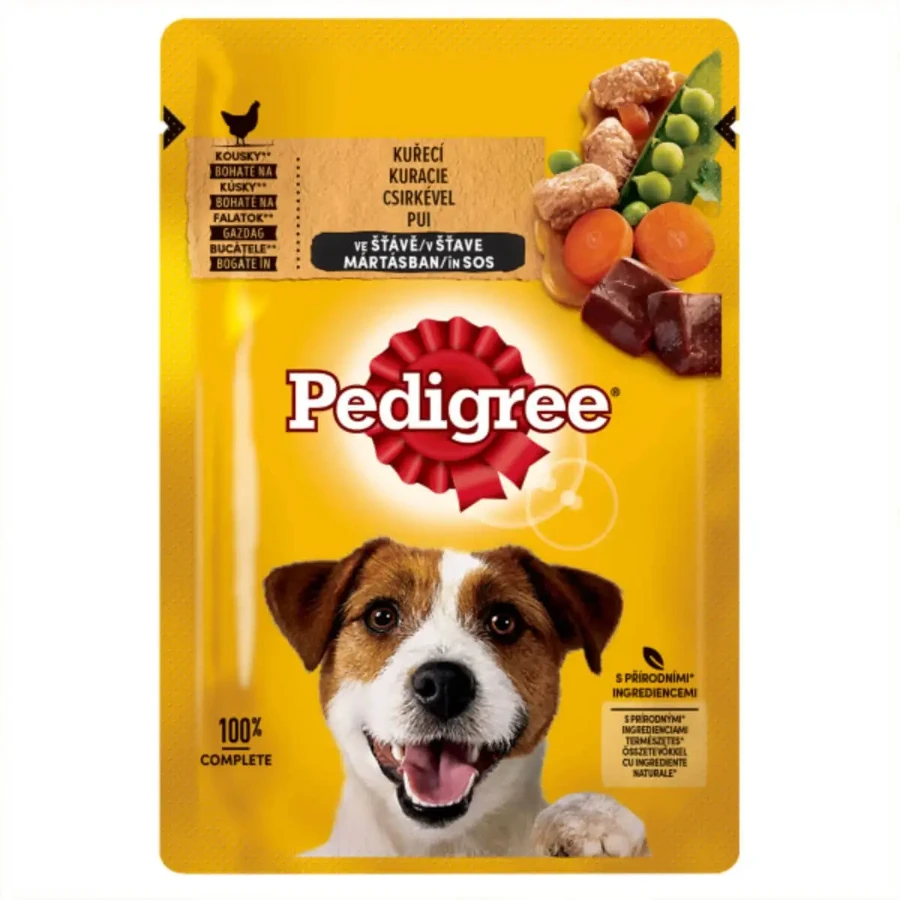 PEDIGREE, XS-XL, Курица с овощами, саше влажный корм для собак, (в соусе), 100 г: цены и характеристики