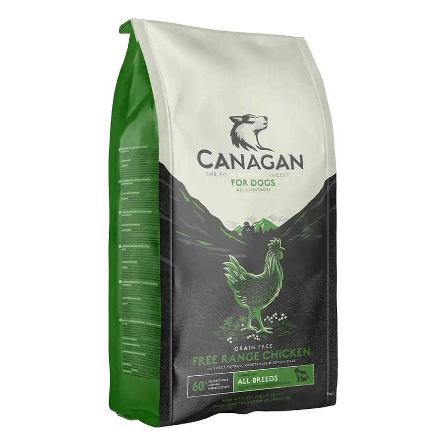 CANAGAN Free Range Chicken, XS-XL, курица, беззерновой сухой корм для молодых и взрослых собак, 2 кг: цены и характеристики