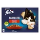 PURINA Felix Fantastic, 2 смаки (Віта та Курка), змішаний пакет, вологий корм для котів у пакетиках, (в аспіконі), 85г х 4