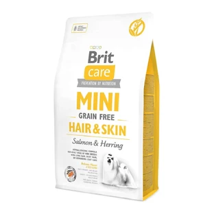 BRIT Care Mini Hair & Skin Adult, XS-S, лосось, беззерновий сухий корм для собак, шкіра та шерсть, 2 кг