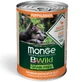MONGE BWild Adult Mini, XS-S, Утка и Тыква, консервированный беззерновой влажный корм для собак, (в соусе), 400г