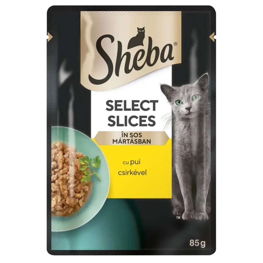 SHEBA Select Slices, куряче філе, вологий корм для котів у пакетиках, (в соусі), 85г: ціни та характеристики
