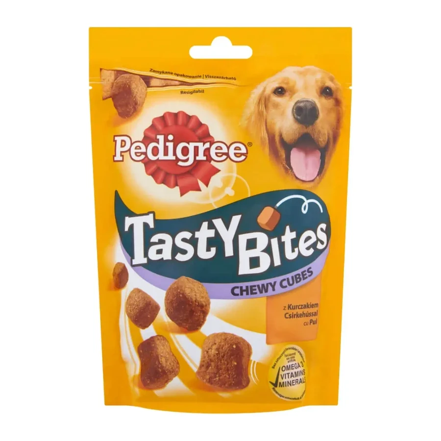 PEDIGREE Tasty Bites, лакомство для собак, кубики с сыром, 130г: цены и характеристики