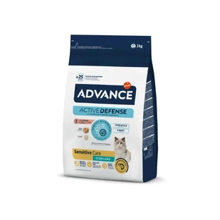 ADVANCE Sensitive Care, лосось, сухой корм для кошек, пищеварительная система, 3 кг