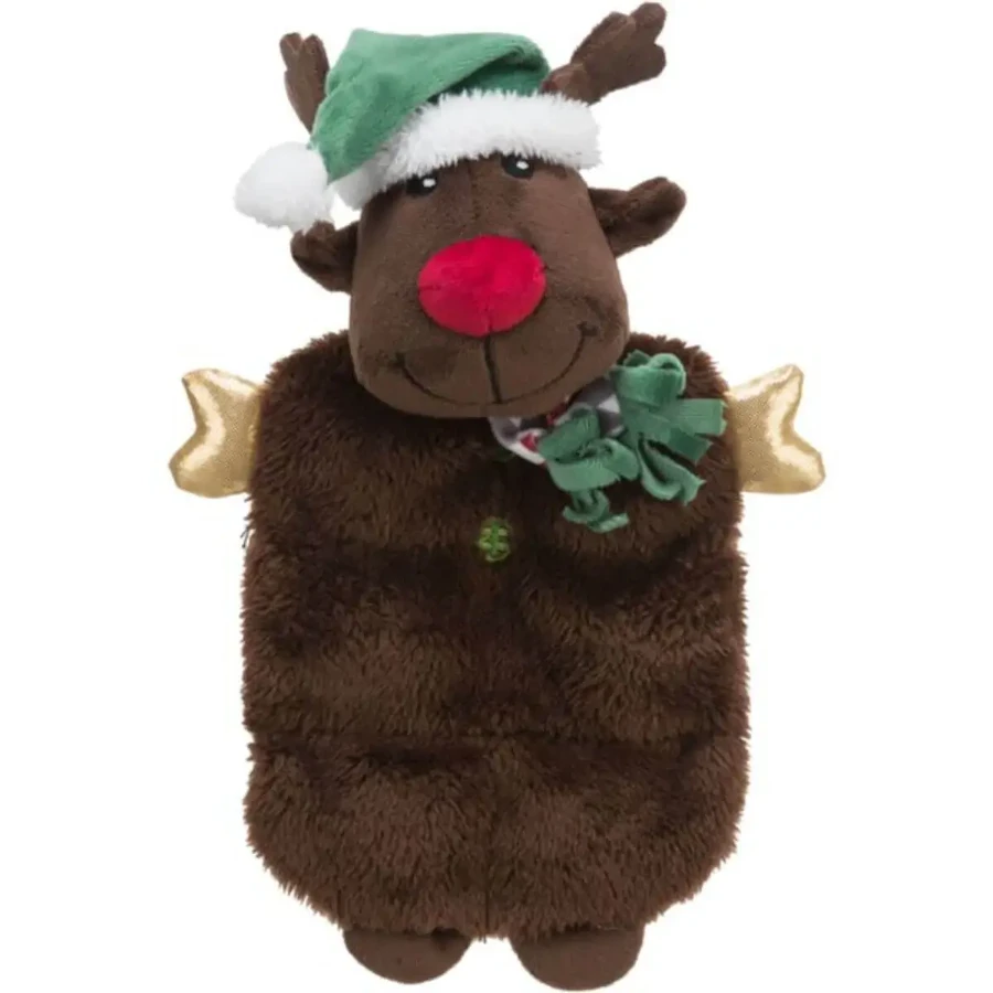 TRIXIE Christmas Ren, плюшеві іграшкові собаки XS-XL, зі звуком, плюшеві, коричневі, 37 см: ціни та характеристики