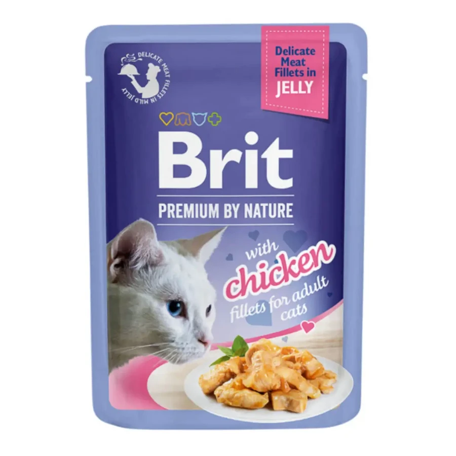 BRIT Premium by Nature Delicate File, куряче філе, вологий корм для котів у пакетиках, (в ассіці), 85г: ціни та характеристики