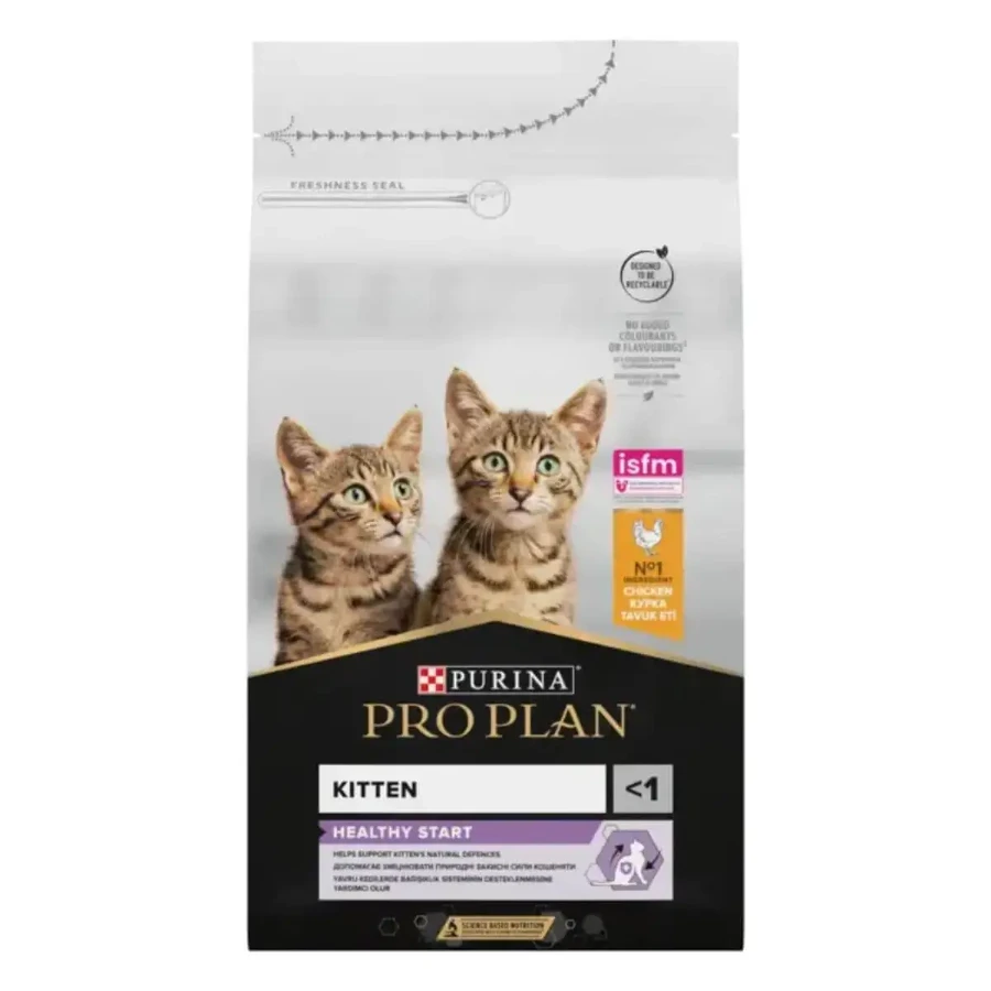 PURINA Pro Plan Healthy Start Kitten, з куркою, сухий корм для котів молодшого віку, 1,5 кг: ціни та характеристики