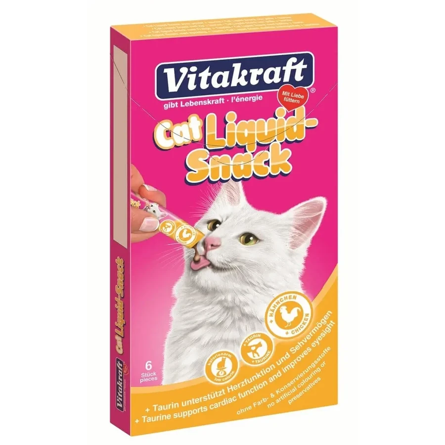 Vitakraft Ласощі для котів рідкі з куркою, 6 х 15 г: ціни та характеристики