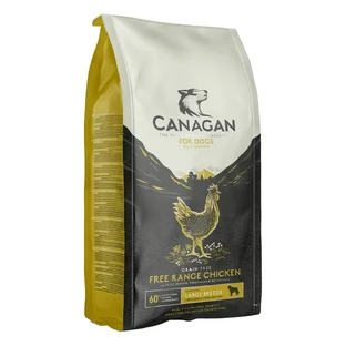 CANAGAN Large Breed, L-XL, курятина, сухий беззерновий корм для цуценят та дорослих собак, 2кг