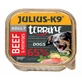 JULIUS-K9 Террин, XS-S, яловичина та картопля, лоток для вологого корму для собак, (паштет), 150г