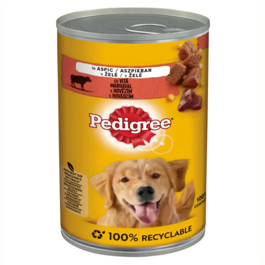 PEDIGREE, XS-XL, яловичина та птиця, консерви для вологих собак, (в аспіді), 400г: ціни та характеристики
