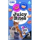 INABA Churu Juicy Juicy Bites, тунець і курка, беззернові ласощі для котів, напівсолодкі, 33,9 г