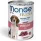 MONGE Fresh, XS-XL, Теля, консерви вологі для собак, (у власному соку), 400г