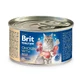 BRIT Premium By Nature, Курица и Говядина, консервированный беззерновой влажный корм для кошек, (паштет), 200 г