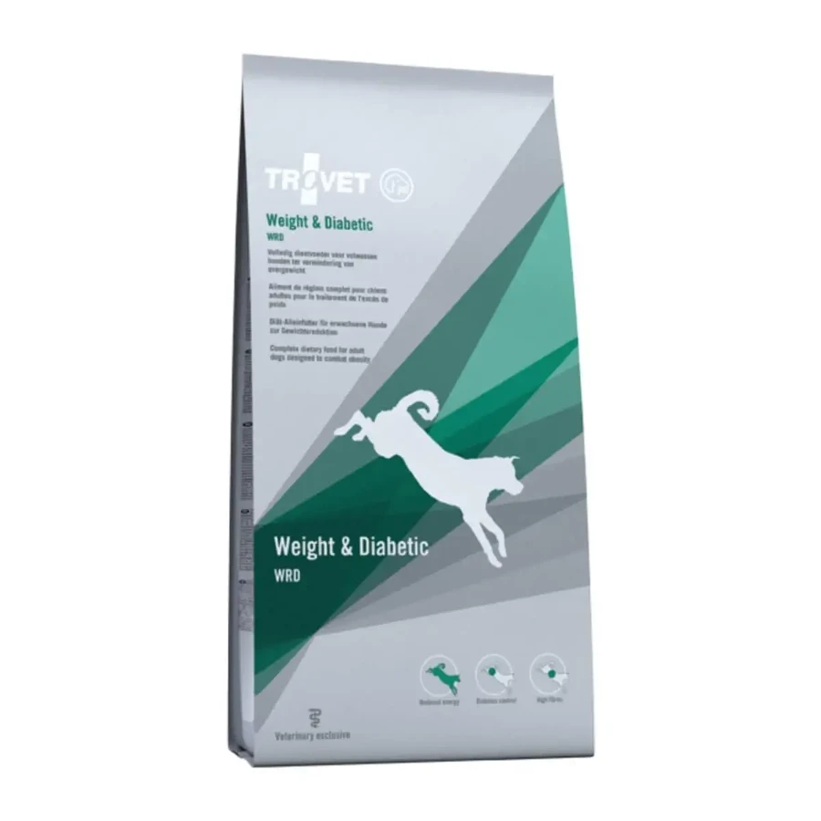 TROVET Dog Weight & Diabetic WRD, ветеринарная диета для собак, сухой корм, нарушение обмена веществ (ожирение и диабет), 3 кг: цены и характеристики