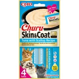 INABA Churu Churu Skin & Coat, тунець та гребінці, пакетик, беззернові ласощі для котів, шкіра та шерсть, (пюре), 56г