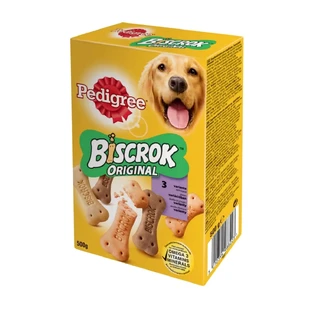 PEDIGREE Biscrok Multi Mix, лакомства для собак, печенье, курица, говядина и ягненок, 500 г