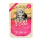 SAM'S FIELD True Meat Fillets Kitten, індичка та броколі, беззерновий вологий корм у пакетиках для котів молодшого віку (в соусі), 85г