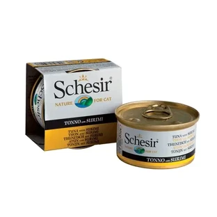 Консерви Schesir Cat з тунцем та сурімі 85 г