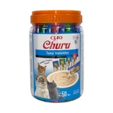 INABA Churu Varieties, Тунець, відерце, беззернові ласощі для котів, (пюре), 700г