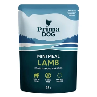 PRIMA DOG Mini Meal, XS-XL, мед, беззерновий вологий корм для собак у пакетиках, (в соусі), бакс, 85г х 24шт