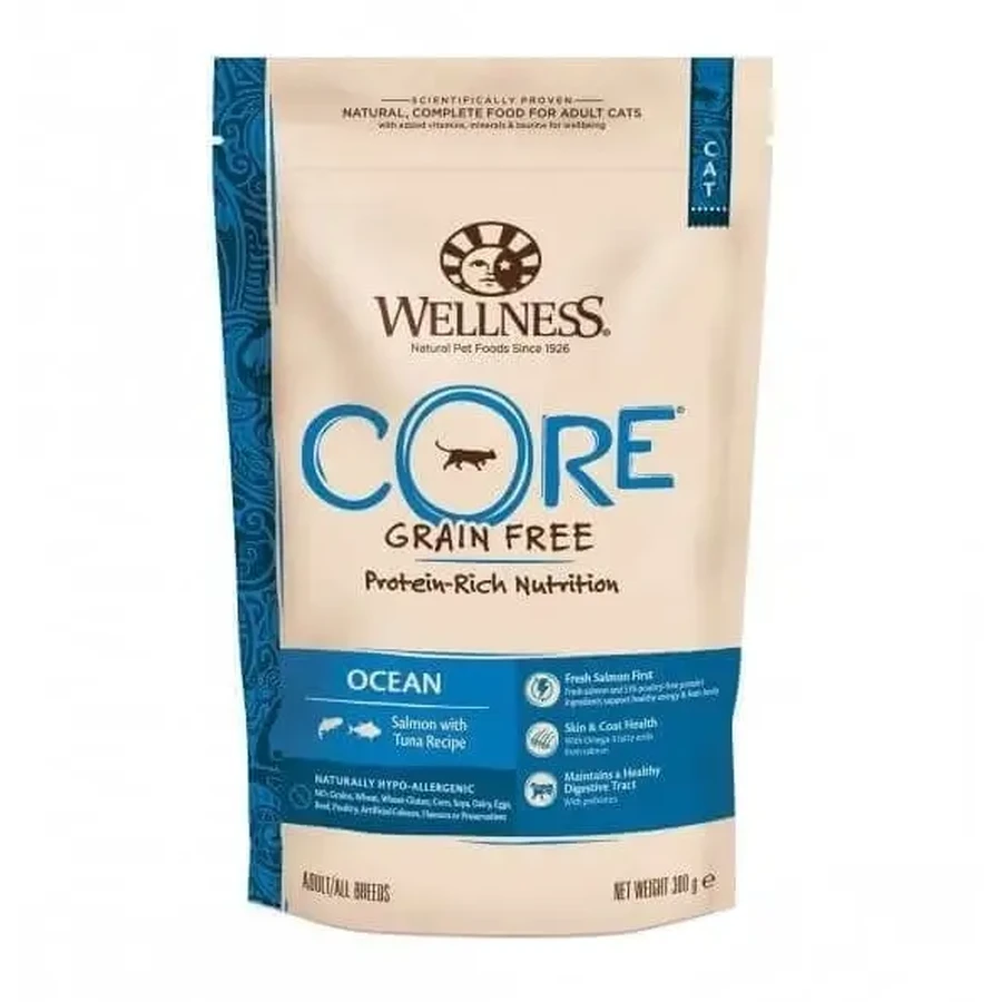 Сухой корм для кошек Wellness Core с лососем и тунцом, 300 г: цены и характеристики