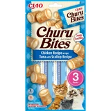 INABA Churu Bites, курка, тунець і гребінці, пакетик, саше, саше rewards без злаків, для котів, напівмалокалорійні, 30г