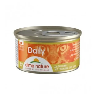 ALMO NATURE Daily Cat, індичка, консерви беззернові вологі для котів, (паштет), 85г