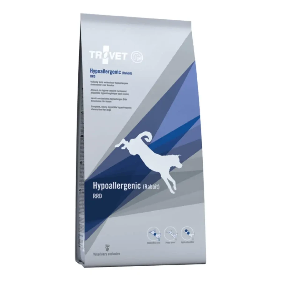TROVET Hypoallergenic RRD, XS-XL, Rabbit, ветеринарная диета, сухой корм для собак, аллергиков, 3 кг: цены и характеристики