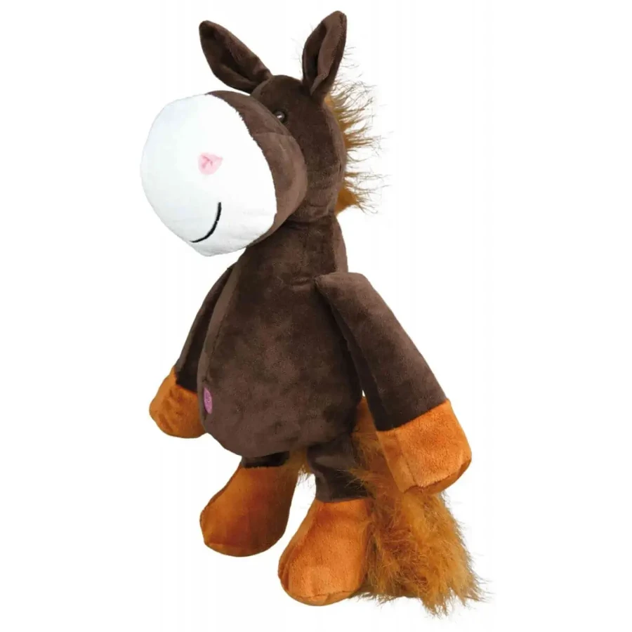 Trixie, игрушка-лошадка для собак, со звуком, плюшевая, 32 см, разноцветная: цены и характеристики