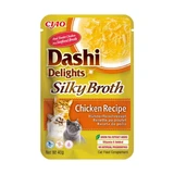 INABA Churu Dashi Delights Silky Broth, курячий бульйон, пакетик вологого беззернового корму для котів, (топпінг), 40г