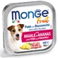 MONGE Fruit, XS-XL, свинина и ананас, лоток, беззерновой влажный корм для собак, (в собственном соку), 100г