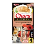 INABA Churu Luxury, тунець і лобстер, беззернові ласощі для котів, (пюре), 56 г
