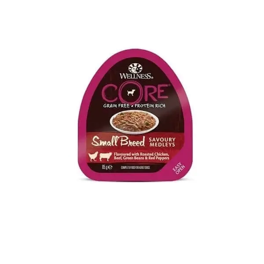 Wellness Core Small Breed Savoury Влажный корм для мелких пород, курица и говядина, 85 г: цены и характеристики